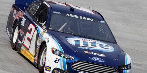 An engine change prior to Friday's Sprint Cup Series qualifying will send Brad Keselowski, by rule, to the back of the pack to start Sunday's race.