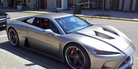 A Falcon F7 made an unexpected appearance in Birmingham, MI yesterday.