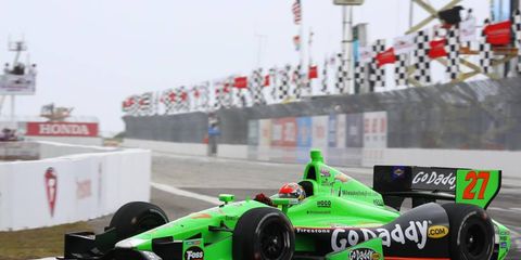 James Hinchcliffe won the first IndyCar race of the season, and he'll try for another win this weekend.