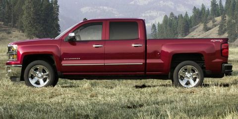 The 2014 Chevrolet Silverado, shown, and GMC Sierra arrive in dealerships in late spring.