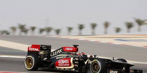 Kimi Raikkonen was the fastest car in practice on Friday at Bahrain. The Formula One race is scheduled for Sunday.