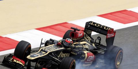 Kimi Raikkonen was the fastest driver in the first practice at Bahrain on Friday.