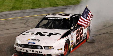 Brad Keselowski kicked off his racing weekend with win in the NASCAR Nationwide Series event at Richmond on Friday night.