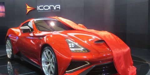Icona revealed this 950-hp gasoline-electric hybrid powered Vulcano concept.