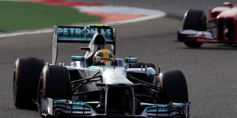 Lewis Hamilton finished fifth in the Formula One Bahrain GP.