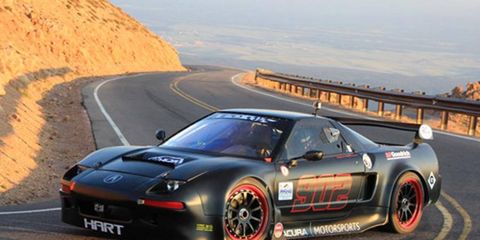 Honda's entry in last year's Pikes Peak event, the HPD NSX, will run again this year, along with nine other Honda R&D entries.
