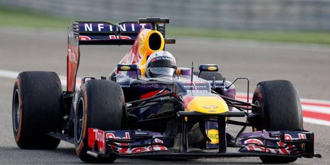 Sebastian Vettel was hardly challenged over the final laps of the Bahrain Grand Prix on Sunday.