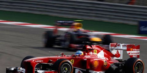 Ferraru driver Fernando Alonso finished eighth in Bahrain.
