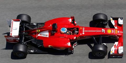 Ferrari's Fernando Alonso qualified fifth in Barcelona on Saturday.