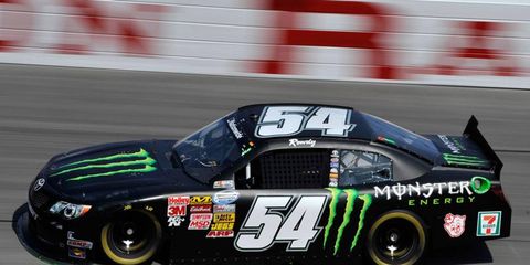 Kyle Busch won the NASCAR Nationwide Series race from the pole on Friday night in Darlington, S.C.