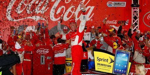 Kevin Harvick won a marathon Coca-Cola 600 at Charlotte Motor Speedway on Saturday night.