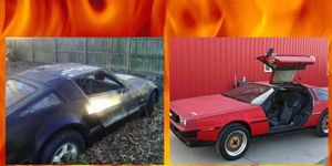 Project Car Hell honors Malcolm Bricklin and John DeLorean's gullwing goodies: the Bricklin SV-1 and DeLorean DMC-12.