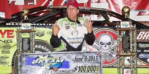 Scott Bloomquist had a $100,000 payday at Eldora on Saturday nght.