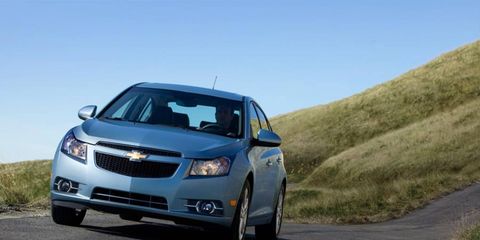 The Chevrolet Cruze was rated as the lowest lease deal in May.
