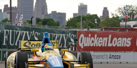 Overnight television ratings for the Dual in Detroit nearly doubled that of last year's IndyCar race on Belle Isle.