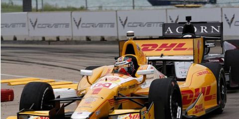 Ryan Hunter-Reay says back-to-back races on a circuit like Belle Isle in Detroit is more physically demanding than running twice at Indianapolis.