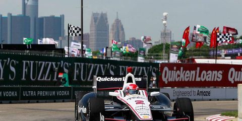 A.J. Allmendinger is driving an Indy car on Belle Isle for Roger Penske this weekend.