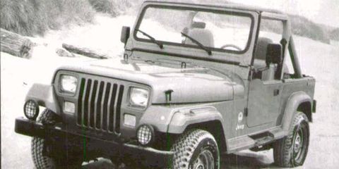The Jeep Wrangler was a more refined version of the Jeep CJ-7.