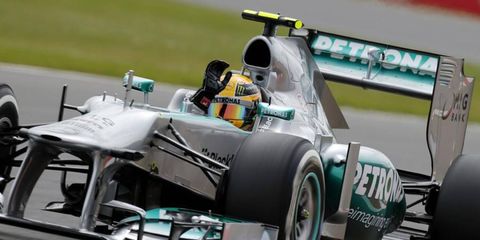 Lewis Hamilton, who has had a rough start with his new Mercedes team, won the pole for Sunday's British Grand Prix.