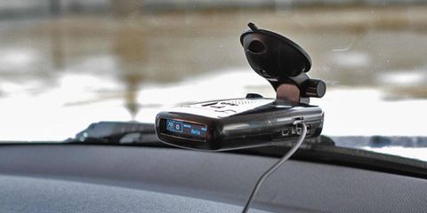 There's a lot of heavy-duty tech packed into the Escort Passport Max radar detector's shell (pre-production unit shown).