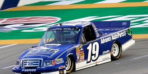 Brad Keselowski finished runner-up in the NASCAR Camping World Truck Series race at Kentucky on Thursday night.