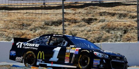 Jamie McMurray won his first NASCAR Sprint Cup Series pole of the season on Saturday at Sonoma.