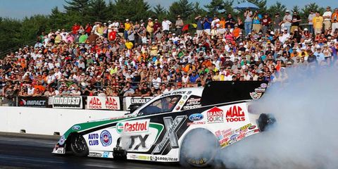 John Force earned the provisional No. 1 spot in Funny Car after NHRA qualifying on Friday.