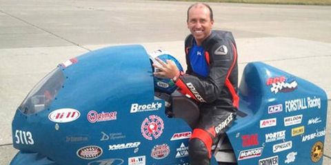 Bill Warner was killed over the weekend while trying to break 300 mph on a motorcycle.