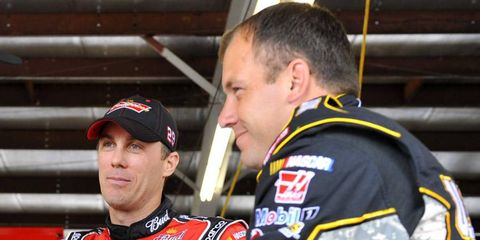On Friday it was announced that Kevin Harvick, left, would be taking over for Ryan Newman, right, at Stewart-Haas Racing.