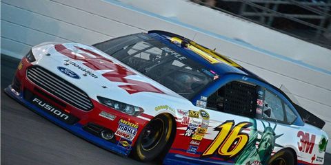 Greg Biffle's Ford Fusion was one of 31 cars determined to have illegal roof flaps at Daytona last week.