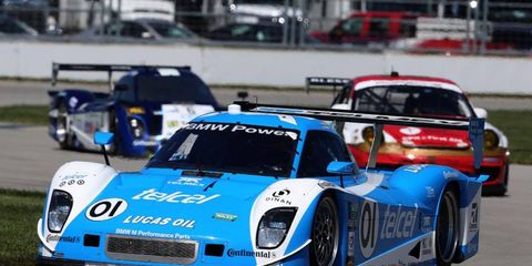 Scott Pruett and teammate Memo Rojas finished second in the Grand-Am race for the second consecutive season at Indianapolis.