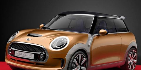 The Mini Vision Concept previews styling elements of upcoming cars.