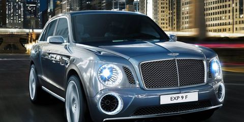 It won't look exactly like the EXP 9F concept, but Bentley has confirmed that it will produce a luxury SUV. Expect to see it in 2016.