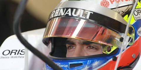 Pastor Maldonado participated in the Formula One test session this week at Silverstone.
