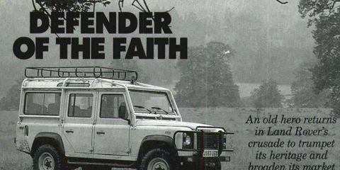 We'd welcome the Land Rover Defender stateside with open arms