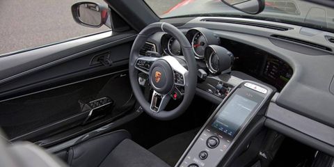 Porsche's 918 Spyder supercar will use web-standard programming in its infotainment system.