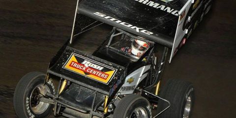Tony Stewart was injured in a sprint car race at Southern Iowa Raceway on Monday night.
