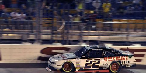 Brad Keselowski didn't let a penalty stop him on Saturday, as he cruised to a Nationwide win.