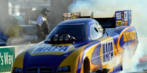 Ron Capps was the fastest Funny Car driver in NHRA action in Minnesota this weekend.