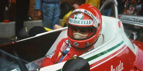 Niki Lauda's intense determination was on full display as he raced to victory at the Belgian Grand Prix.