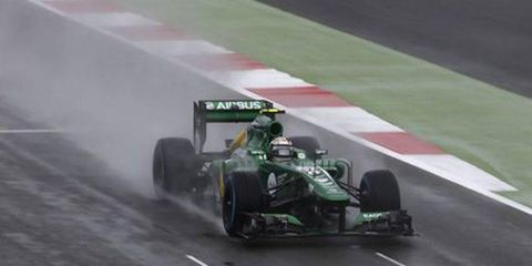 Rookie Gierdo van der Garde believes damp conditions give him a better chance of success at the Belgian Grand Prix.
