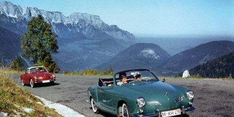 The Karmann Ghia was introduced in 1953 and went into production in 1955. A convertible followed in 1957.