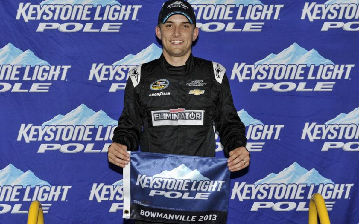 James Buescher wins NASCAR Truck Series pole in Ontario