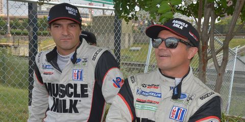 Klaus Graf (right) backtracked on some comments he made regarding his team and the United SportsCar Racing series.