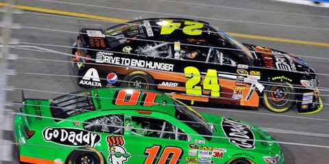 Jeff Gordon (24) and Danica Patrick (10) have one thing in common this year, as the both missed qualifying for the NASCAR Chase.