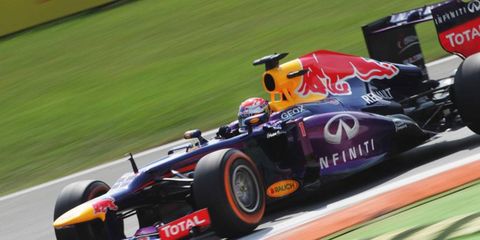 Sebastian Vettel roared to the pole at Monza on Saturday.