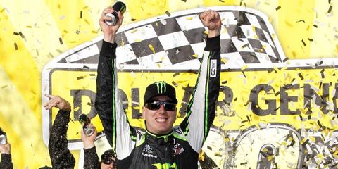 Kyle Busch won the pole on Saturday and then won the Nationwide race in Chicago.