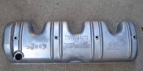 This NOS aluminum SOHC valve cover is a work of art.