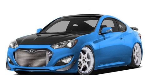 The Bisimoto Hyundai Genesis coupe will arrive at the SEMA show in November.