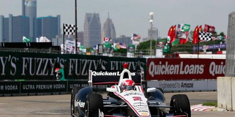 A.J. Allmendinger's last appearance in an IndyCar for team owner Roger Penske was at Belle Isle in Detroit in June. He crashed out in the first lap of both races.